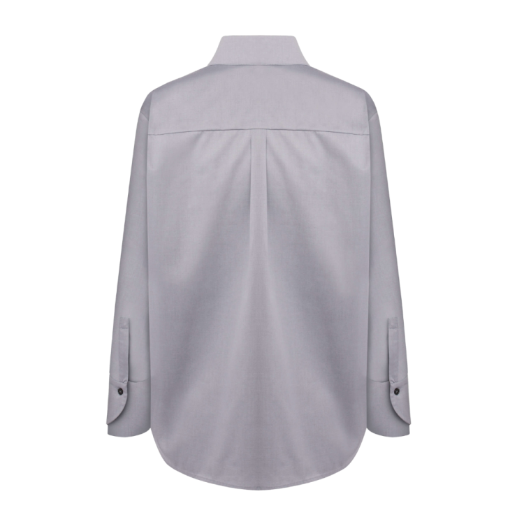 Elegancka koszula GREY DESIRE z długim rękawem i subtelnym detalem przy mankiecie – KOSHU:LE