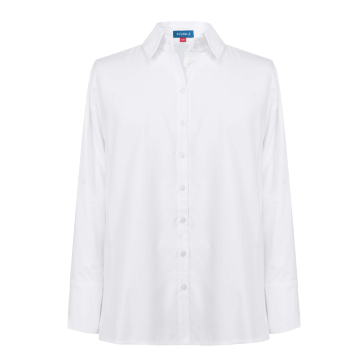 Biała koszula oversize WHITE DESIRE z naturalnej bawełny – KOSHU:LE