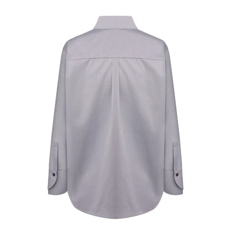 Elegancka koszula GREY DESIRE z długim rękawem i subtelnym detalem przy mankiecie – KOSHU:LE