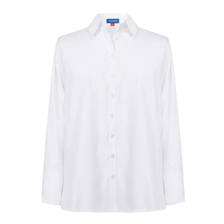 Biała koszula oversize WHITE DESIRE z naturalnej bawełny – KOSHU:LE