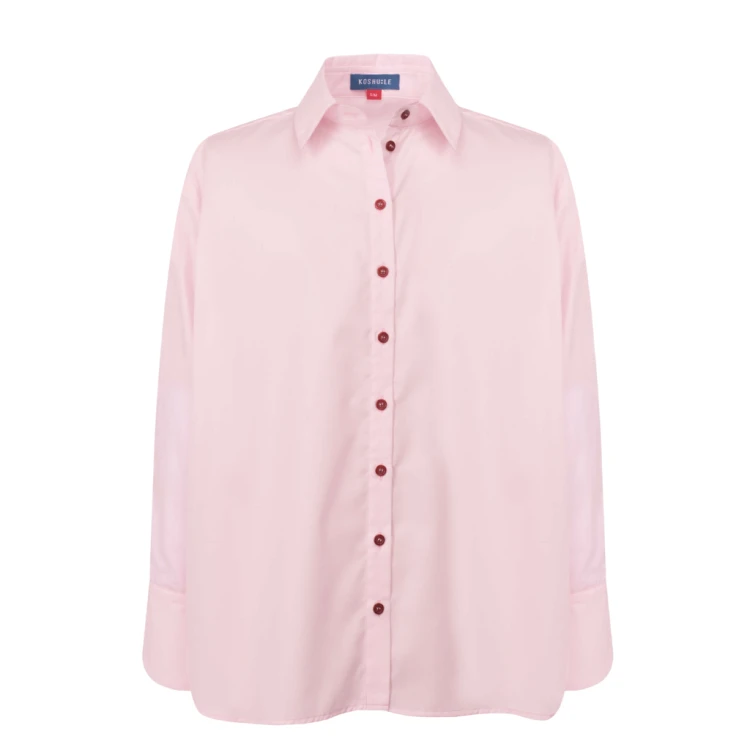 Bawełniana koszula oversize PINK DESIRE – dla kobiet, które lubią wyrażać siebie niebanalnym fasonem