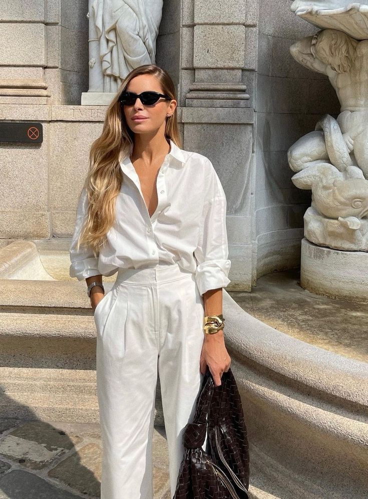 old money white shirt